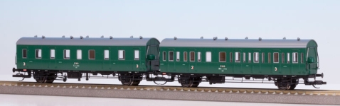Schirmer 70004 - TT - 2-tlg. Set Einheits-Abteilwagen, CSD, Ep. III<br>komplett zugerüstet